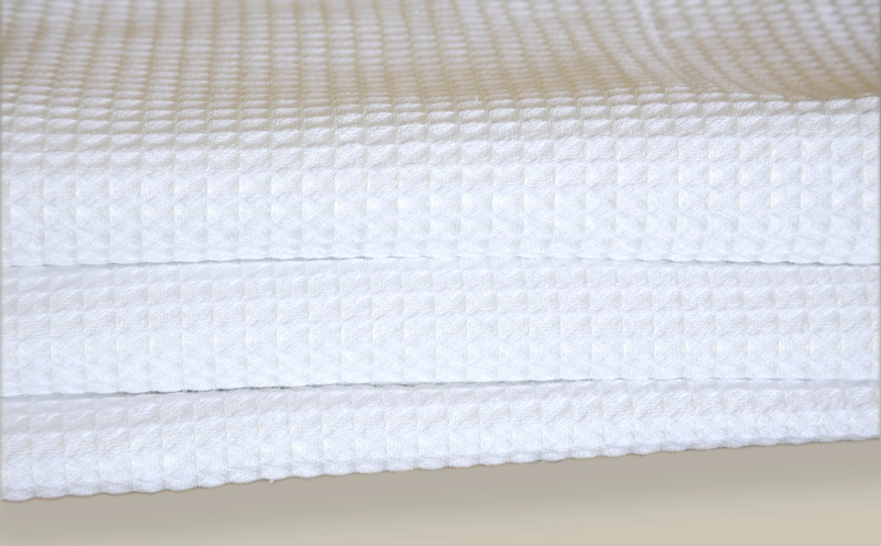 Linen House Cotton Waffle Super King Blanket White 